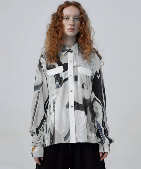 Flap Pocket Blouse